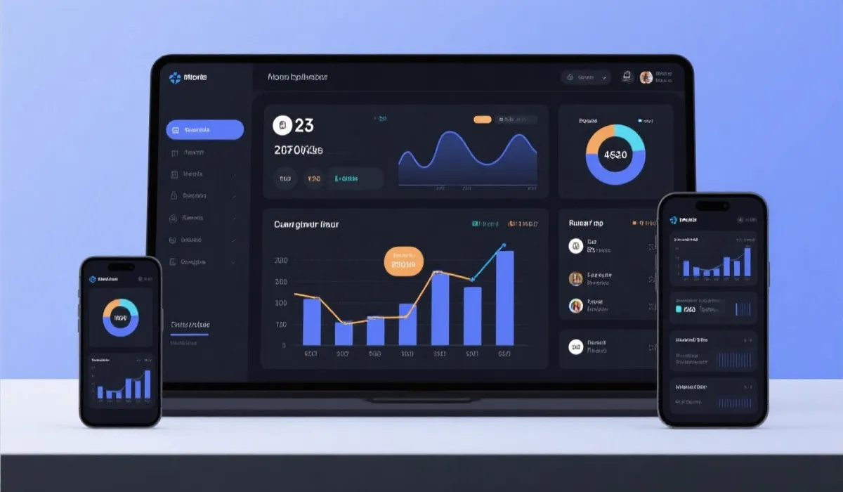 多端数据面板示意