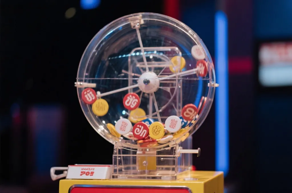 彩票开奖过程示意图